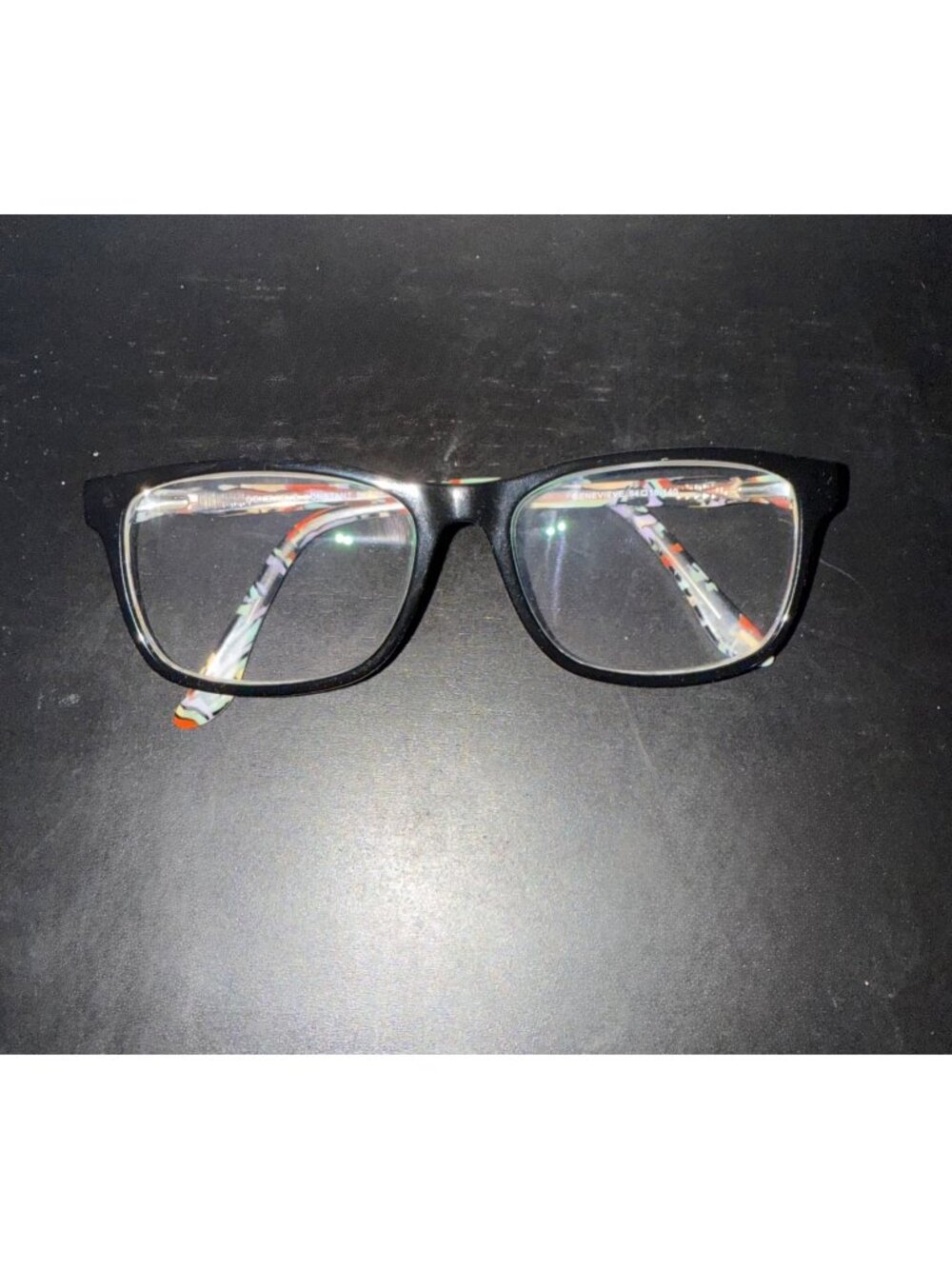 Genevieve Paris Eye Glasses Black Multicolor Inside 54-18-140